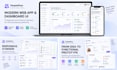 design a modern web app dashboard and responsive UI