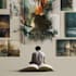 create artistic poetry book cover
