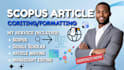 do scopus proofreading and prepare research articles for journal submission