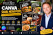 create canva social media posts for restaurants and food brands