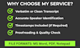 do audio and video transcription manually