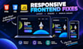 fix HTML CSS javascript and responsive frontend issues