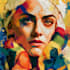 make abstract art ,superhero pop art, food pop art