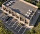 render 3d strip mall concept, shop front design,commercial complex cgi rendering