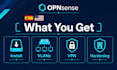 install and configure opnsense firewall