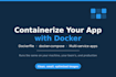 containerize your application with docker