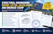 provide structural engineering report, letter, calculations and engineer stamp