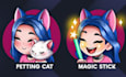draw cute twitch emotes, chibi emotes, animated emotes, badges