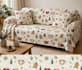 design christmas fabric pattern bedsheet curtain sofa mockup with logo