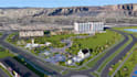 create 3d masterplan real estate development township site plan community render