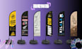 professional tear drop flag, feather flag
