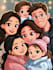 make a disney cartoon illustration