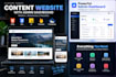 build a dynamic website with custom admin dashboard