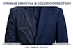 do ghost mannequin neck joint and wrinkle removal