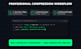 compress video files with no visual loss guaranteed