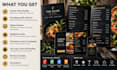 design a professional restaurant menu