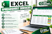 do clean, format, merge, excel etc
