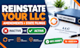 reinstate or amend your US llc and file state changes
