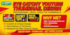 do eye catchy youtube thumbnail design in 2 hours