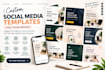 design editable canva media kits and influencer pricing guides