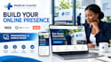 design a professional medical courier website using wix or duda