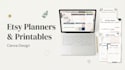design etsy digital planners and printables in canva