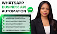 do whatsapp business automation, whatsapp template, api integration