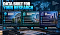 research and build custom datasets from public and open data