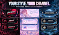 design custom twitch panels and banner for your stream