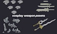 create custom cosplay design weapons design props and assets for 3d printing