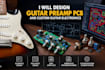 design guitar preamp pcb custom guitar electronics