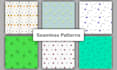 design seamless pattern with hand drawn elements