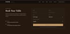 design and develop a luxury restaurant website