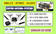 design any antenna system in cst and hfss