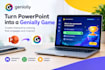 turn powerpoint into a genially game and create interactive training
