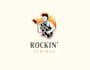 create a custom music rock guitar logo