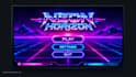 design synthwave retro game UI, hud, and menu screens