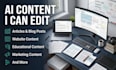 humanize and edit ai generated content