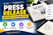 write SEO press release and distribute your news professionally