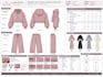 design fashoin tech pack clothing tech pack and technical drawing