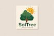 give super tree symbol with sun mascot logo with source file