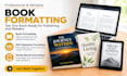 kdp paperback formatting book formatting kindle ebook formatting