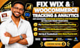 fix wix woocommerce funnel tracking purchase event utm conversion tracking issue
