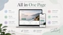 create a modern responsive one page website
