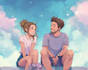 draw anime couple illustration