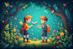 create print ready childrens book illustrations