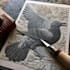 engraving linocut style digital drawing art