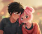 draw a couple with animestyle