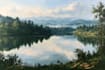 make a realistic digital landscape, oil painting art
