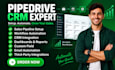 setup pipedrive CRM, pipeline and workflow automation